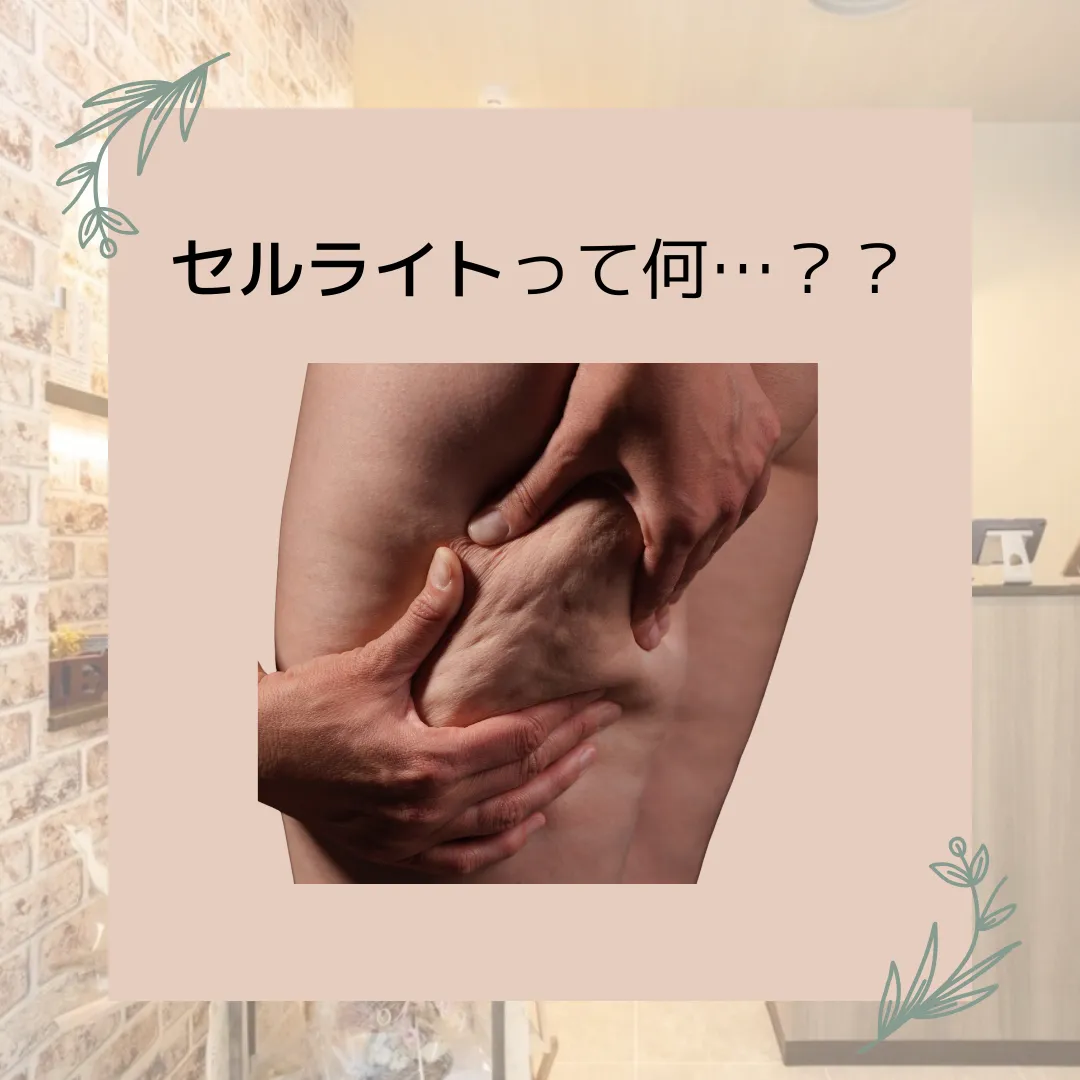 【柏駅】BODYの凸凹/セルライトって何❓脂肪細胞アプローチ🌿